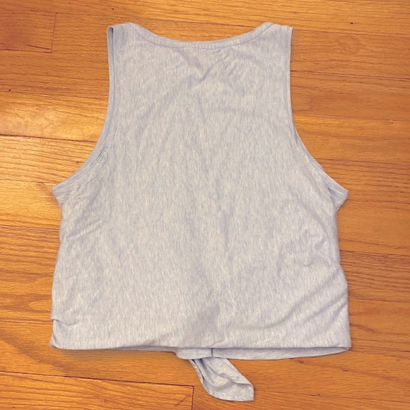 Club Monaco XS Light Blue Front Tie Crop - Picture 2 of 4